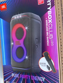 Jbl party box 120 with rechargeable Mic!