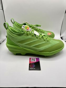 Rare Adidas Adizero Impact TPU 2.0 Somos Baseball Cleats Mens Size 14 Rave Green