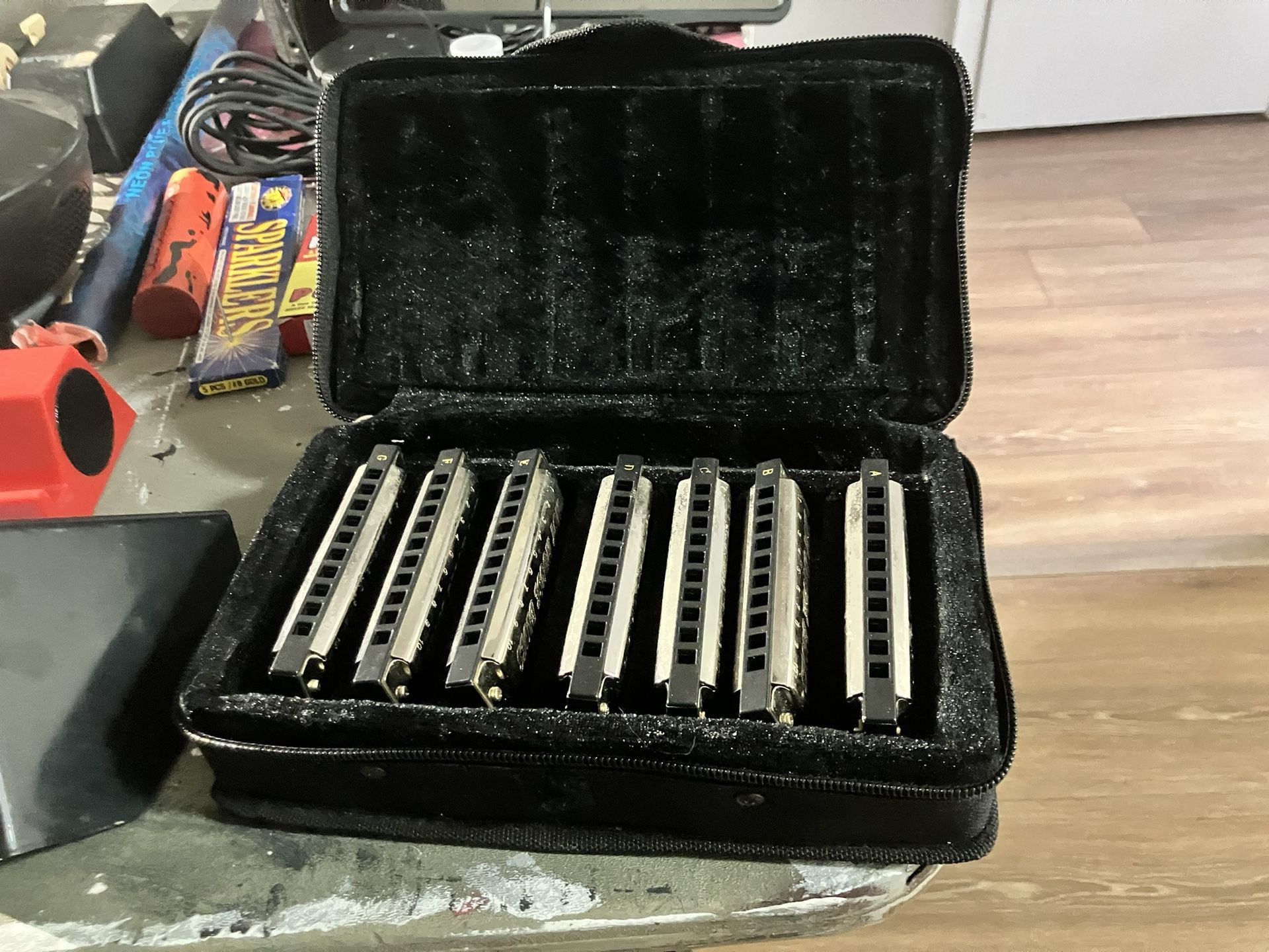 Complete Harmonica Set In Original case