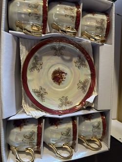 12PIECE TEA CUP & SAUCER