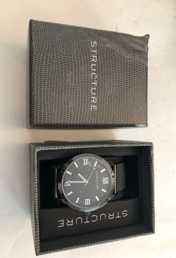 Beautiful men’s structure watch brand new still has plastic on dial