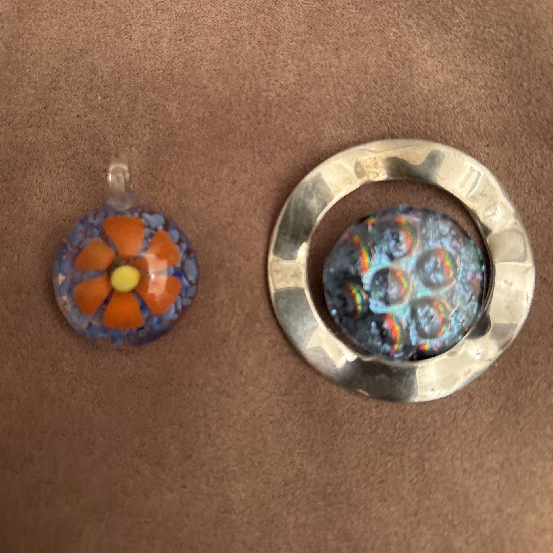 ⭐ Artisan Glass Pendant Duo