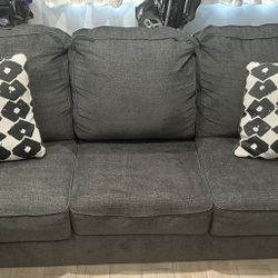 2-Piece Couch Set – Dark Grey