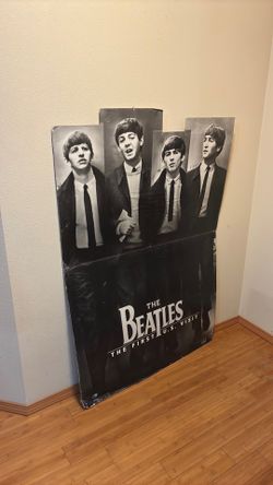 The Beatles.  The first U.S. Visit Stand up display
