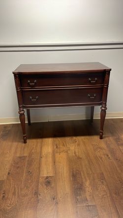Antique Mahogany Two-Drawer Chest