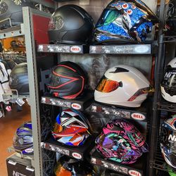 New Motorcycle Dot Helmets & More $50+_ 13456 telegraph Road Whittier 