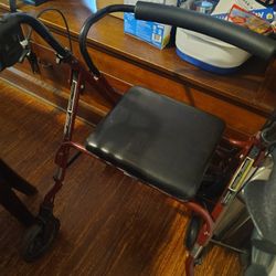 walker with seat 