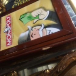 Vintage Wood Monopoloy Game