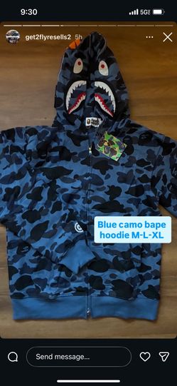 🔥 BAPE Camo Hoodies – Brand New! 🔥 Exclusive BAPE-style camo hoodies, high quality and super comfortable.