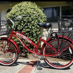 Greenline 15” Deep Red Beach Cruiser