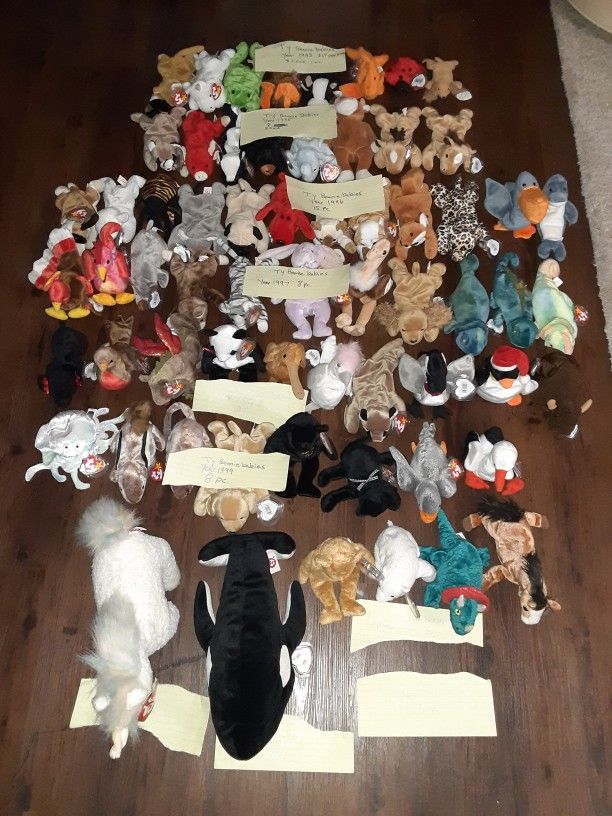 Ty Beanie Babies Huge Lot..some Rare Items