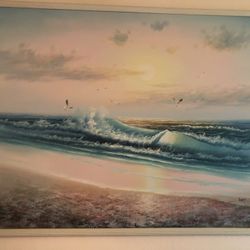 Framed Ocean Picture