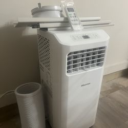 Hisense 6000-BTU DOE (115-Volt) White Vented Portable Air Conditioner with Remote Cools 250-sq ft