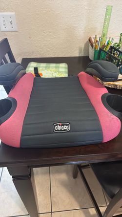 Pink Chicco booster seat