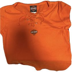 Vintage Harley Davidson Crop Top 