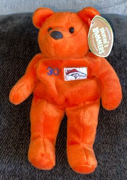 Salvino Bammers Terrell Davis Beanie Bear Plush Denver Broncos 1999