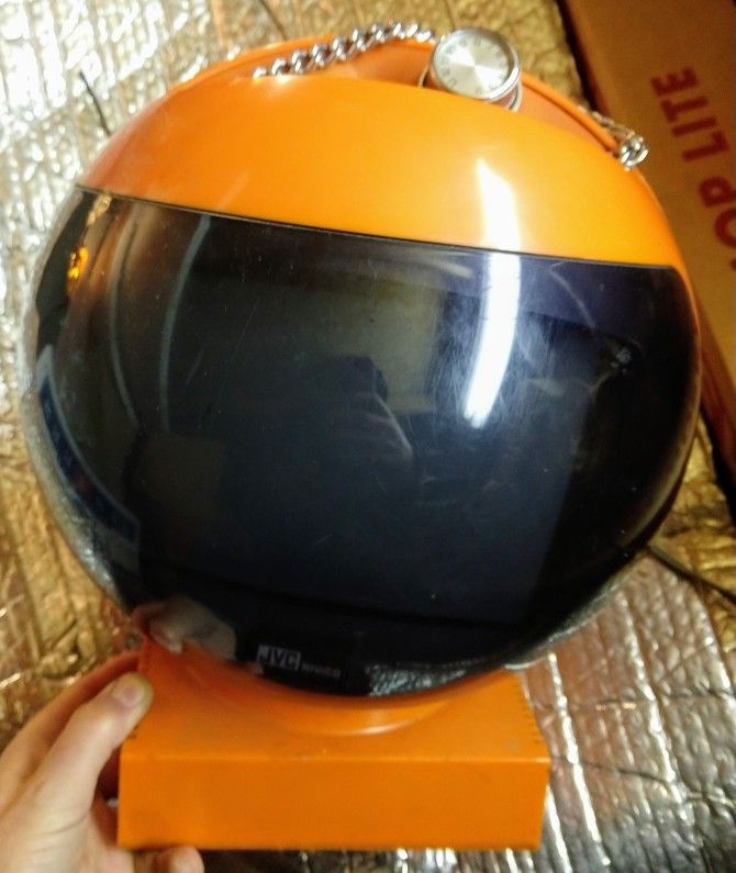 Vintage JVC TV Television Videosphere #3240 Astronaut Space Helmet In Kent