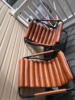 Leather chairs
