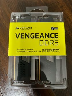 VENGEANCE® 32GB (2x16GB) DDR5 DRAM Up To 4800MT/s CL40 Memory Kit — Black