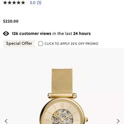 Fossil Woman’s Watch