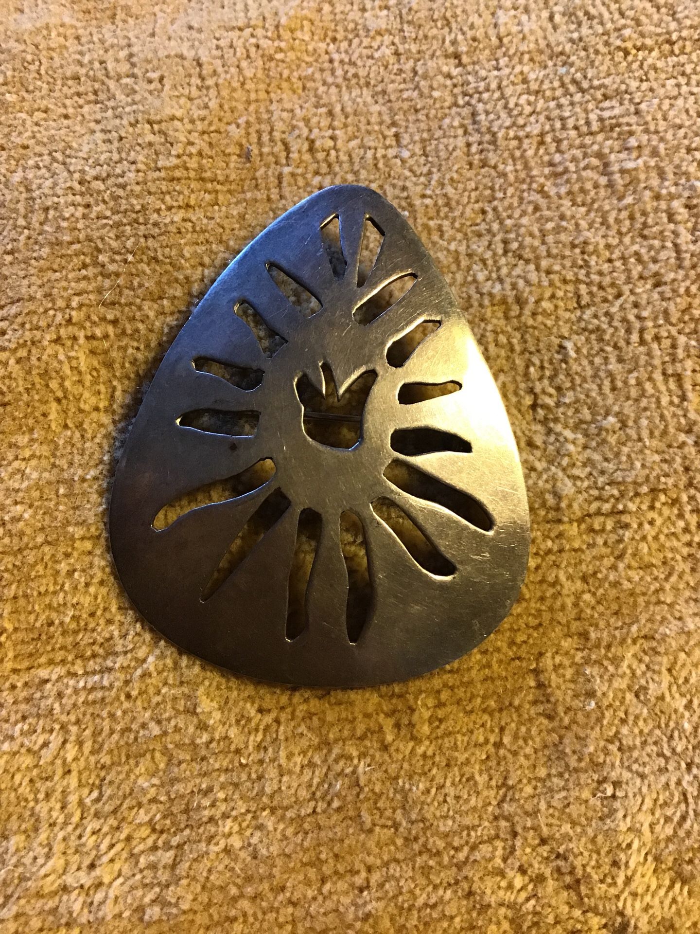 Vintage, 925 Sterling Silver Brooch/ Pin. Unique design. One of a kind