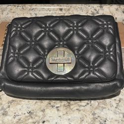 Kate Spade Astor Court Naomi Black Quilted Small Purse Crossbody 8.5"×7"