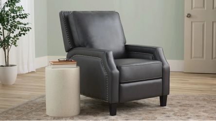 Grey upholstery recliner