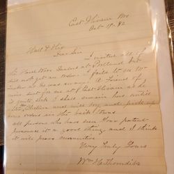 1892 Business Letter Signed by Civil War Seaman William H. Thorndike