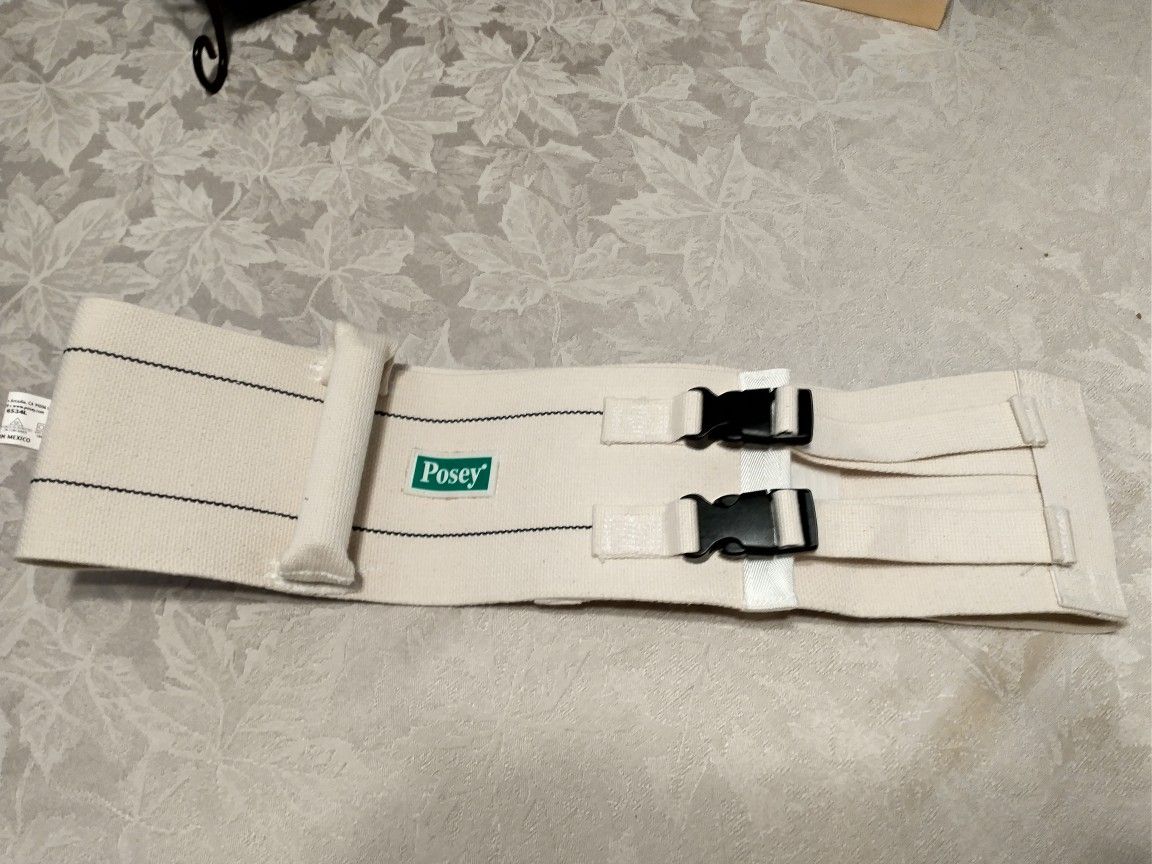 Posey Quick Release Gait Belt/Transfer Belt, With Handles For Patient Assist