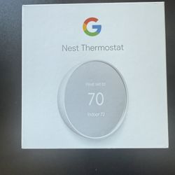 Google Nest Smart Thermostat, Snow - GA01334-US