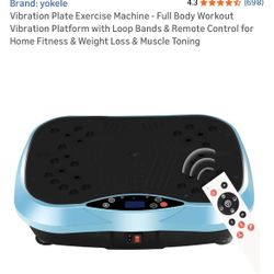 Vibration Plate Exercise Machine  $25  (cracked frame)