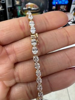 14k LAB Diamond Tennis Bracelet