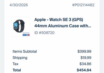Brand new Apple Watch SE 3
