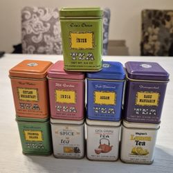 Vintage tea tins