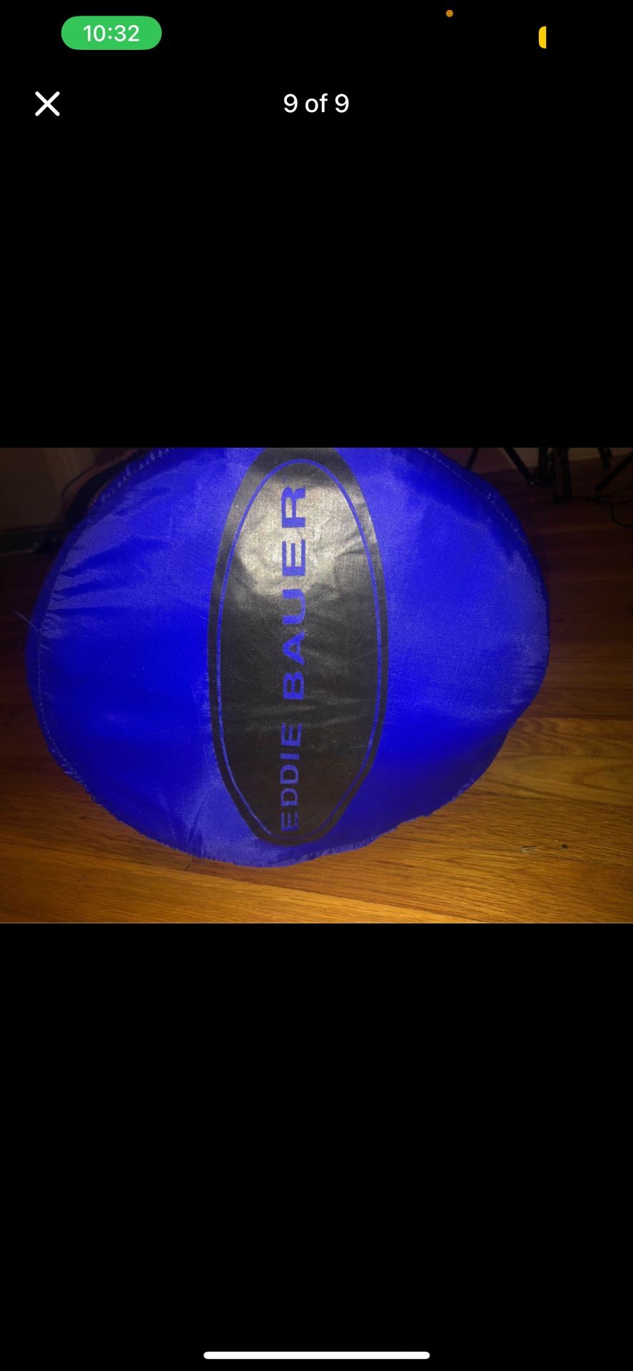 Vtg Blue Eddie bauer sleeping bag 33x75