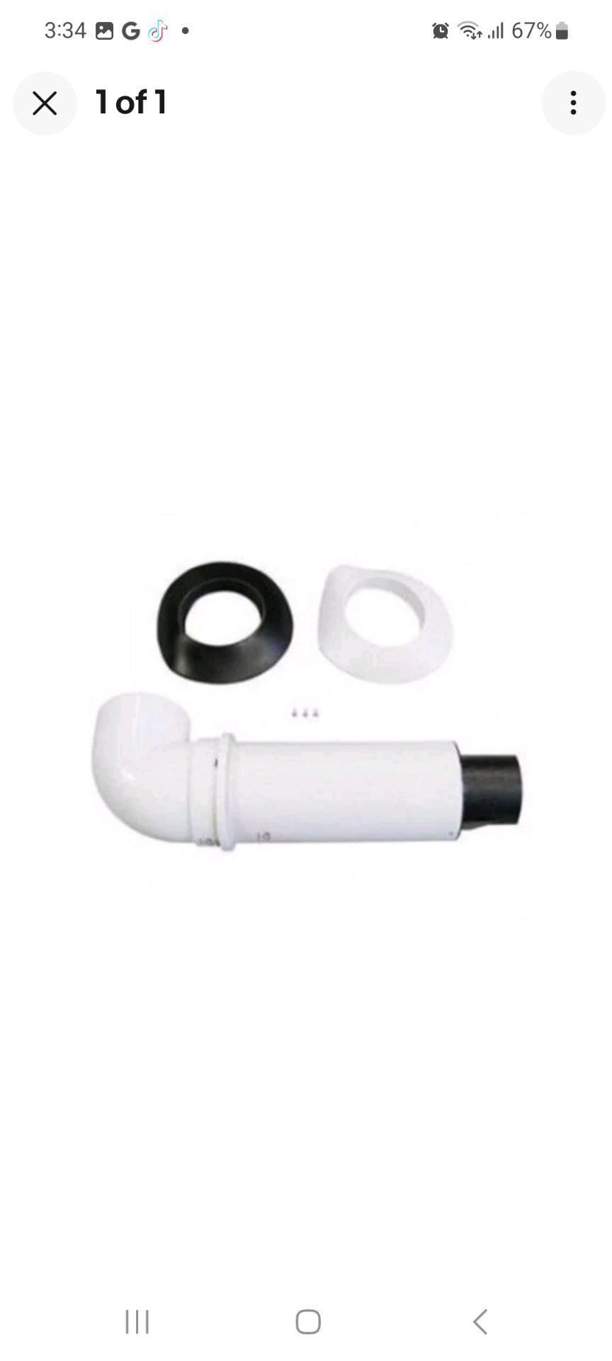 Rinnai 223182 21� Universal Non-Condensing Plastic Horizontal Termination Kit