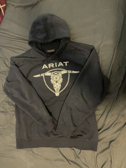 Southwestern Longhorn Long Sleeve Brushed Fleece Hoodie Large