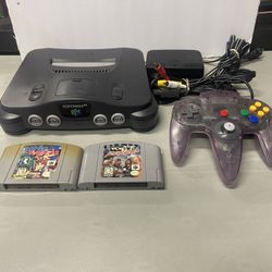 Nintendo 64 System With 2 Games For Sale $140. OBO. Tested 