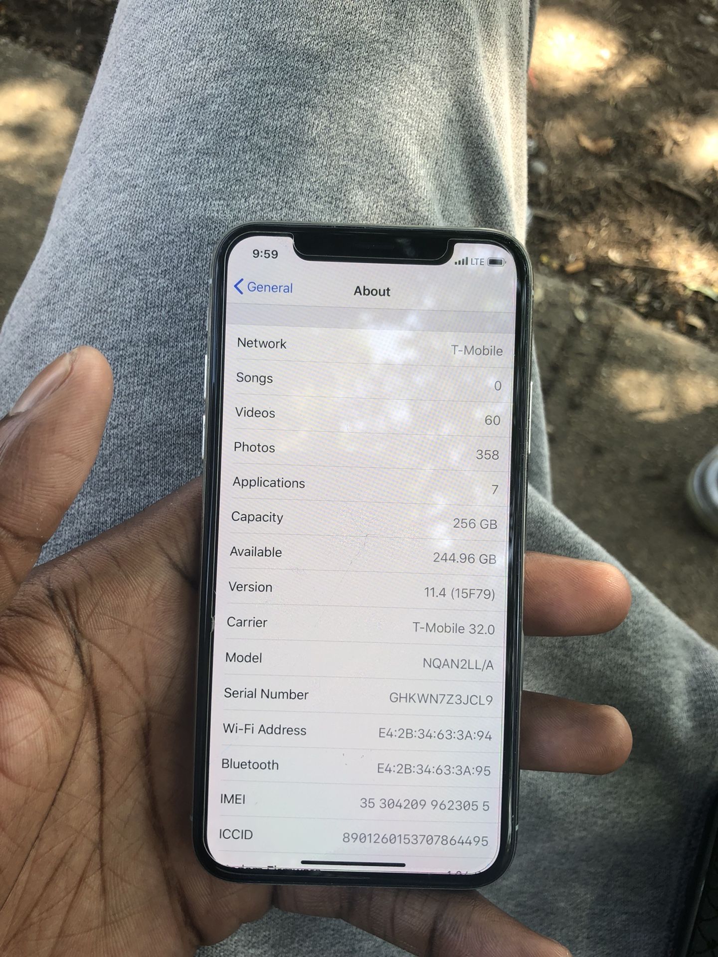 iPhone X T-Mobile paid off for 256gbs