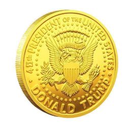 New Coin Trump Gold Plated 
