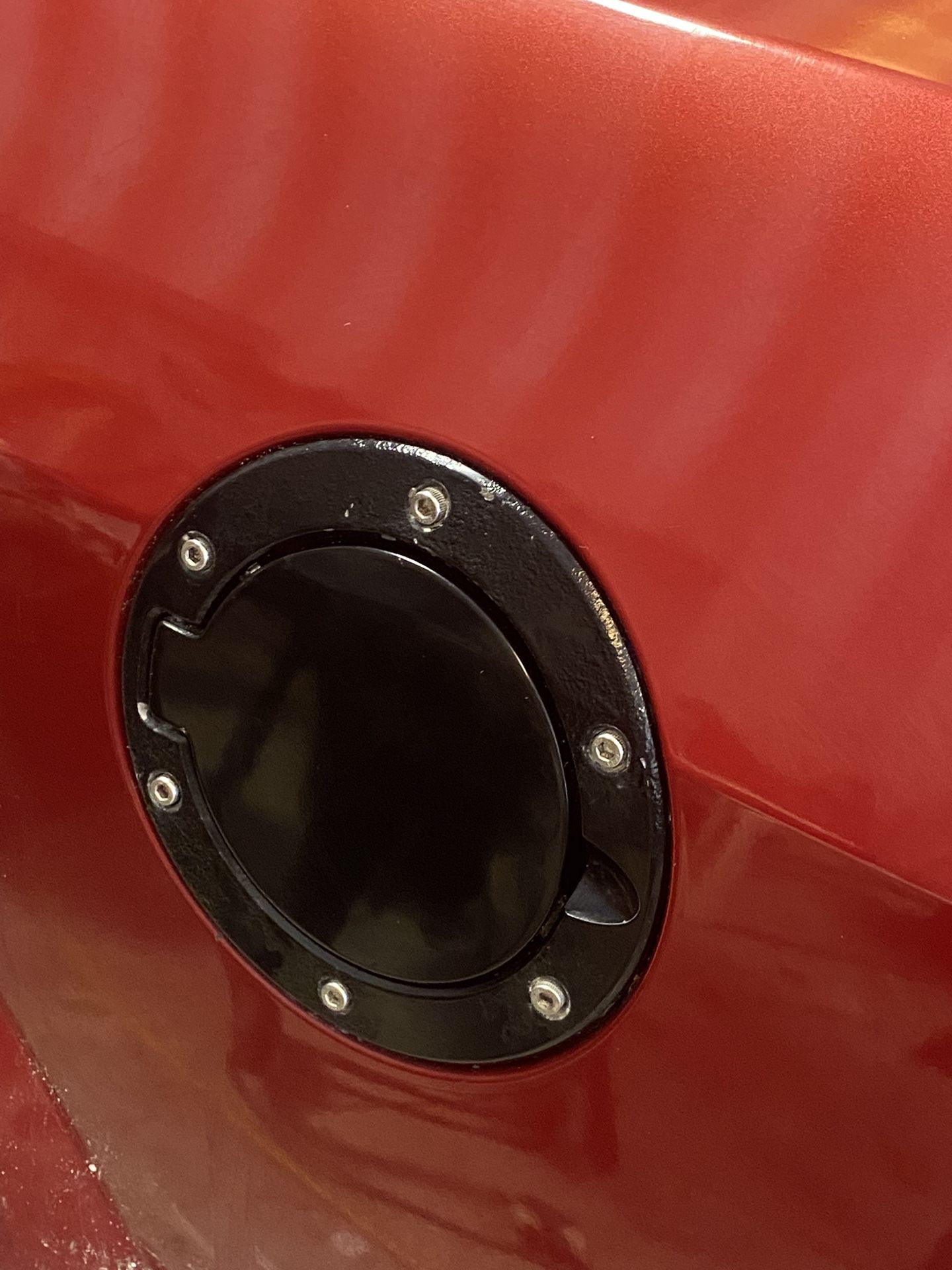 Black SpeedForm Bullitt Style Mustang Fuel Door