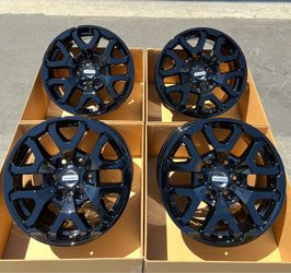 17” Ford Raptor F150 OEM Wheels Gloss Black