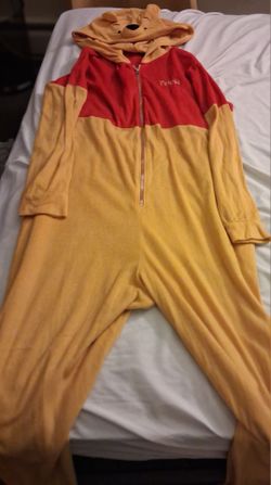 Men's size LG Winnie The Pooh onesie
