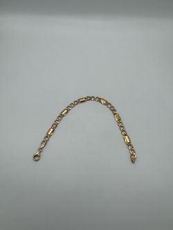 10KT Yellow Gold Hollow Fashion Link Bracelet