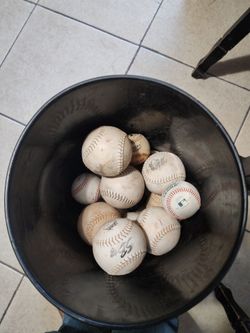Lot of Used Baseballs