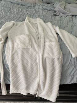 White soft bath and robe