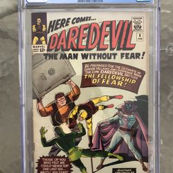 Daredevil #6 (1965) CGC 8.0 — O/w to White; 1st & origin of Mister Fear (Drago)