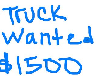 Truck or Panel Van Wanted