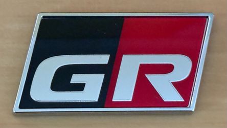 Two (2) Genuine OEM Toyota GR  Emblem Badges