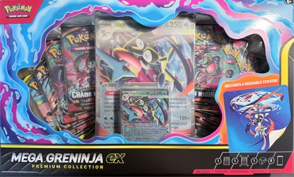 Pokemon Cards: Mega Evolution Chaos Rising, Mega Greninja EX Premium Collection